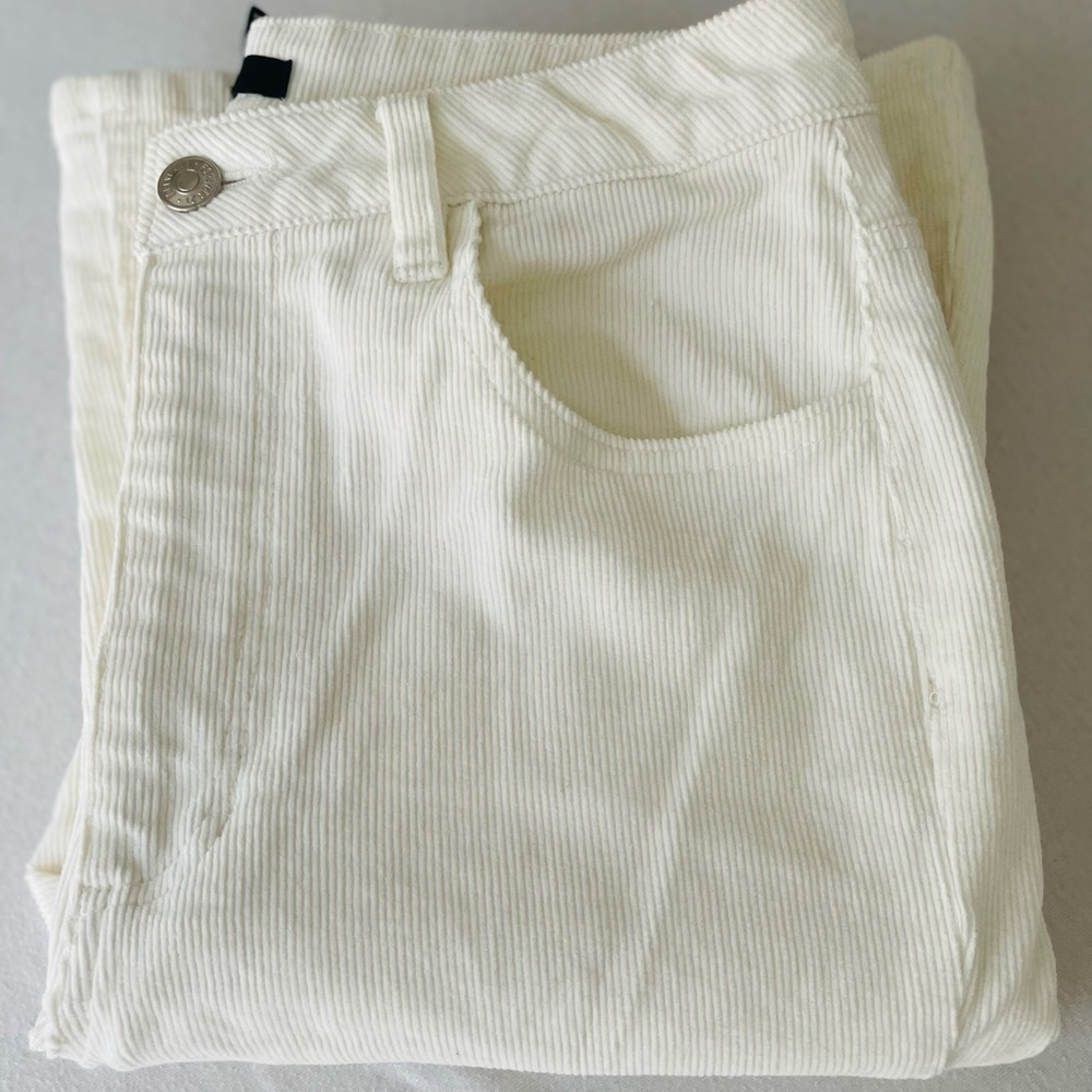 Forever 21 Cream Corduroy Pant